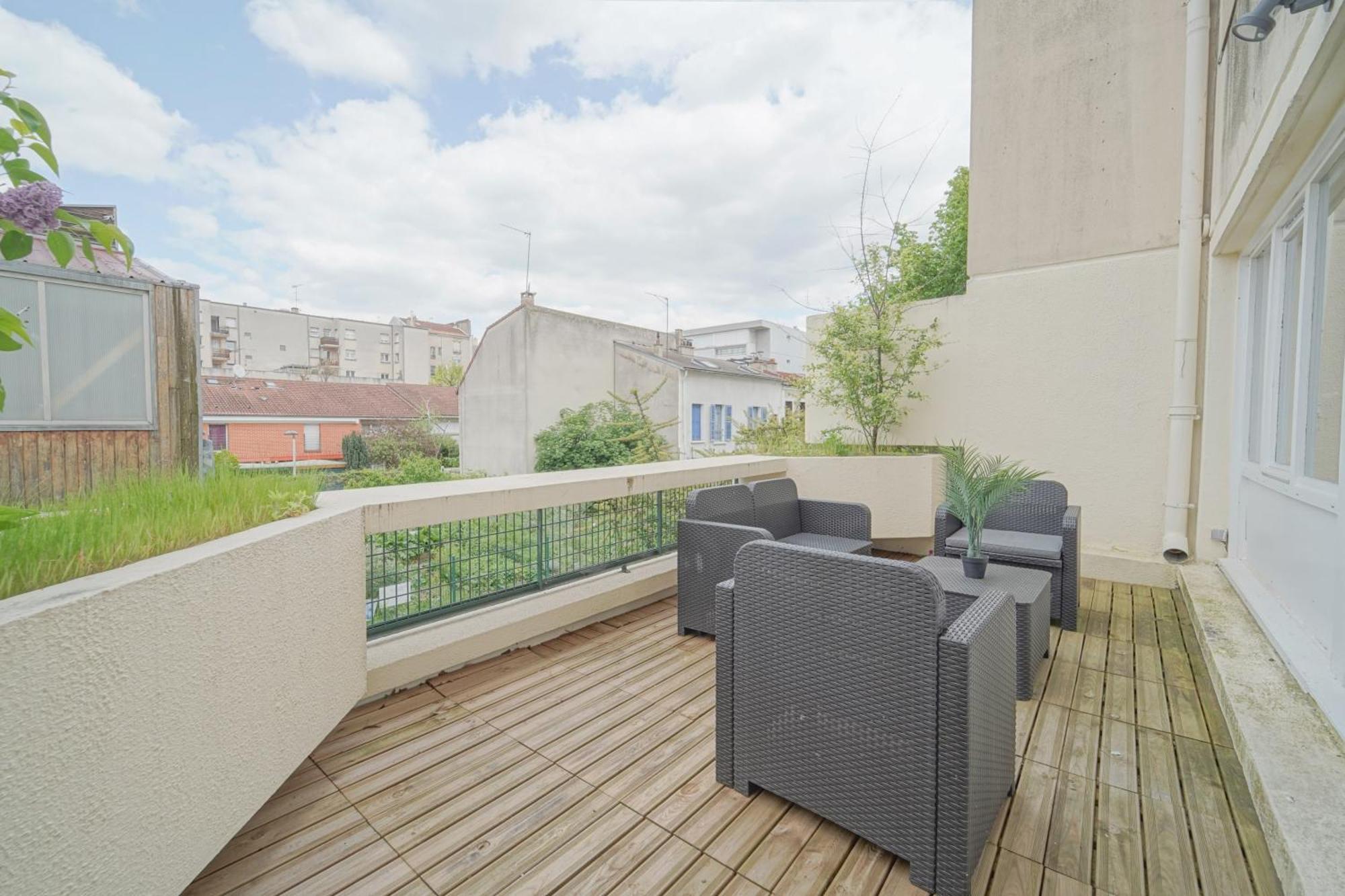 Complete 1Br With Balcony Only 5 Min. On Foot To Metro By Doorman Saint-Ouen (Seine-Saint-Denis) Exterior foto